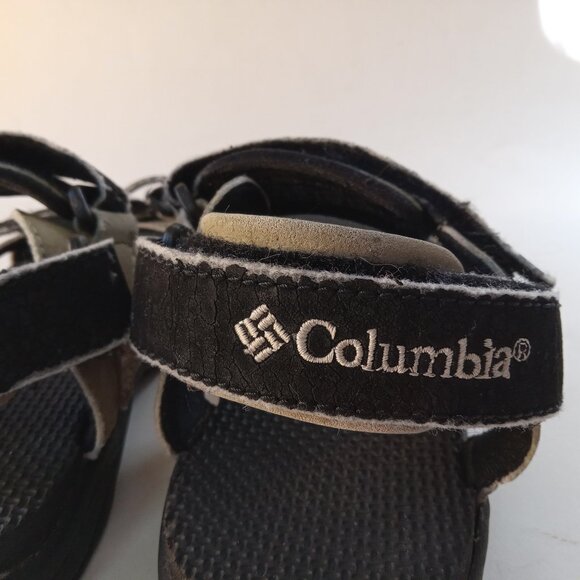 Columbia Beige Tan Sandals Adjustable Straps Hook Loop Women’s Unisex Size 7 - Picture 9 of 15